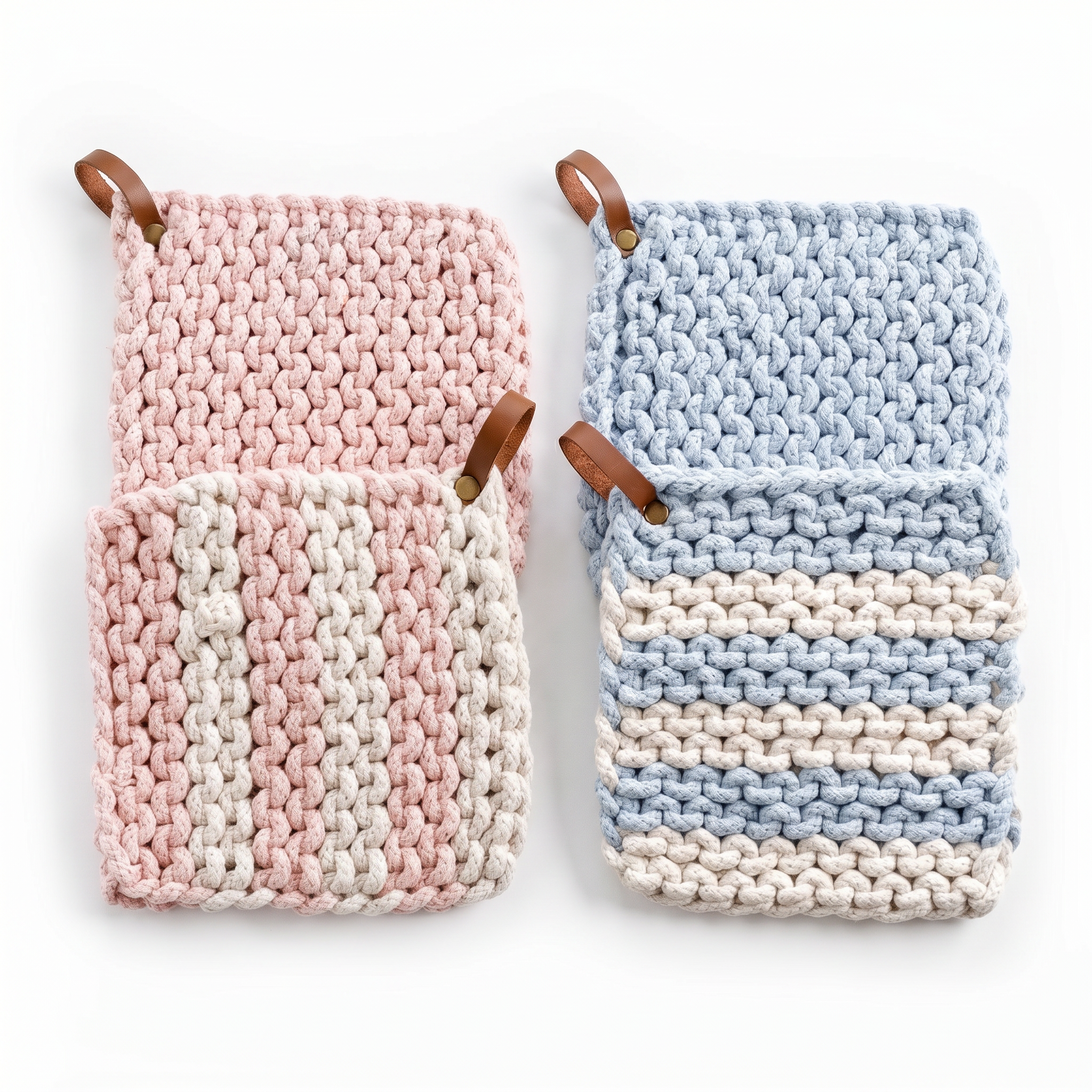 Chunky Knit Cotton Pot Holder