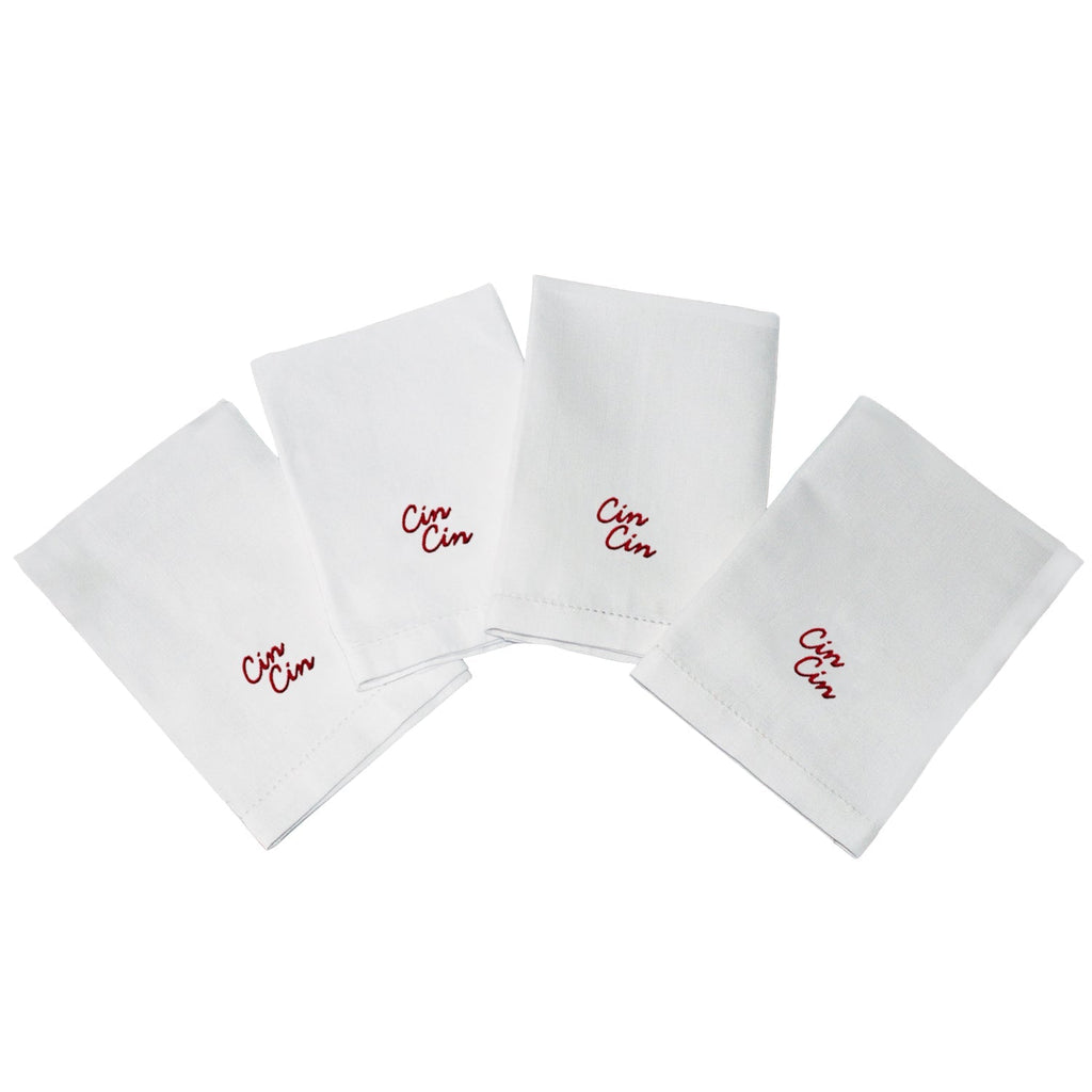 'Cin Cin' Dinner Napkins (Set of 4)