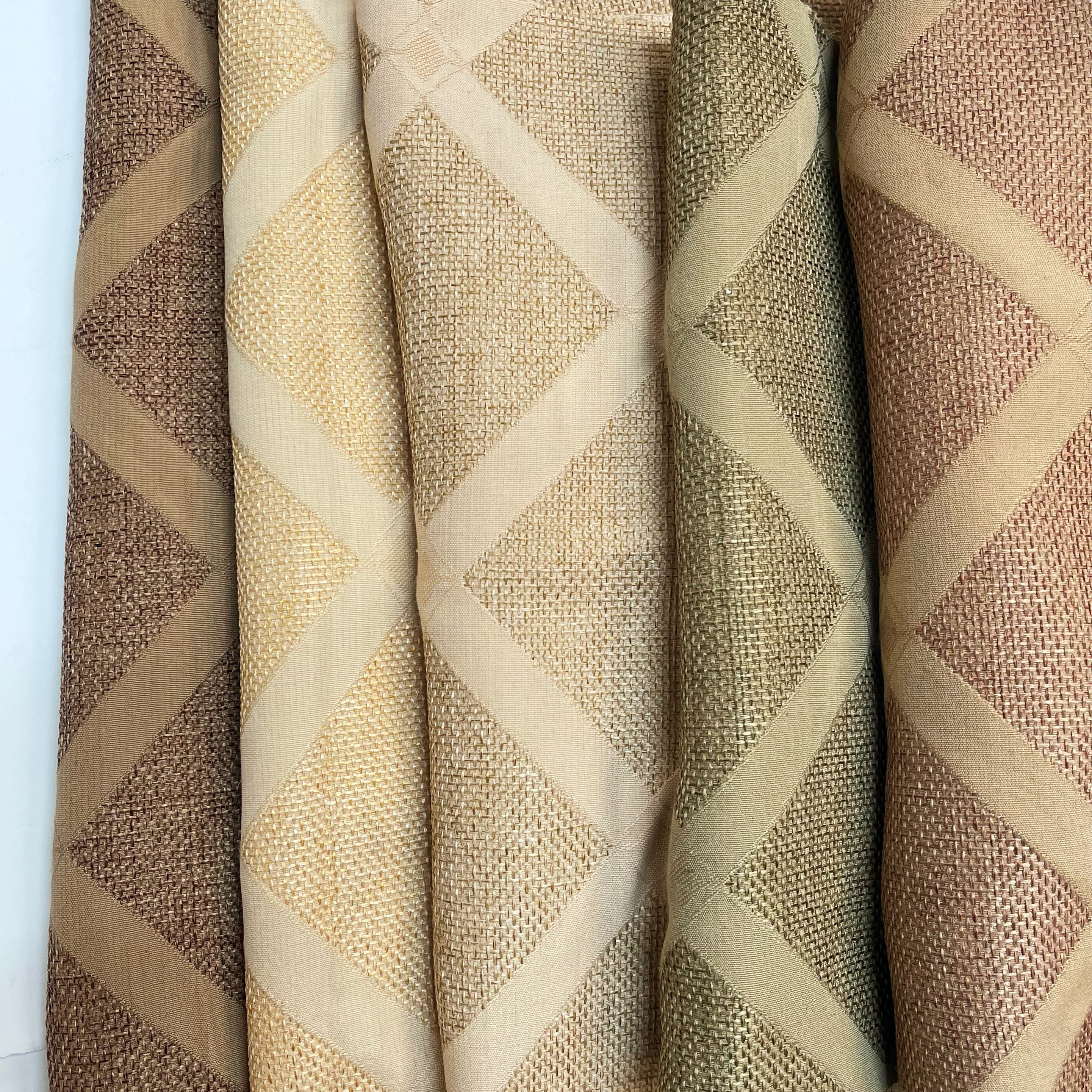 CLASSIC MALIBU DIAMOND ARGYLE DESIGN UPHOLSTERY FABRIC BY THE YARD