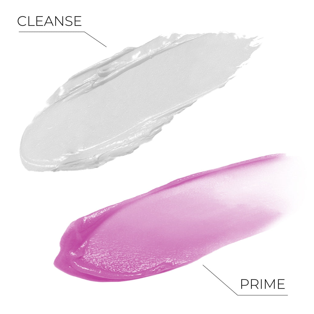 Cleanse & Prime Beauty Baton, Waterless Face Cleanser & Skin-Perfecting Blurring Primer Serum