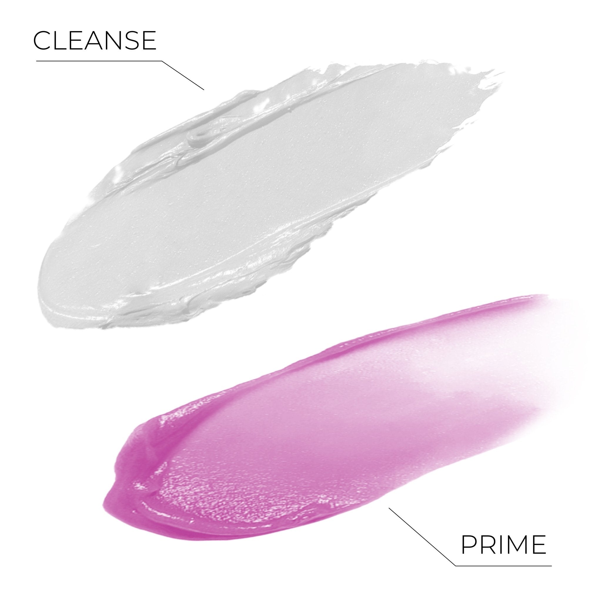 Cleanse & Prime Beauty Baton, Waterless Face Cleanser & Skin-Perfecting Blurring Primer Serum