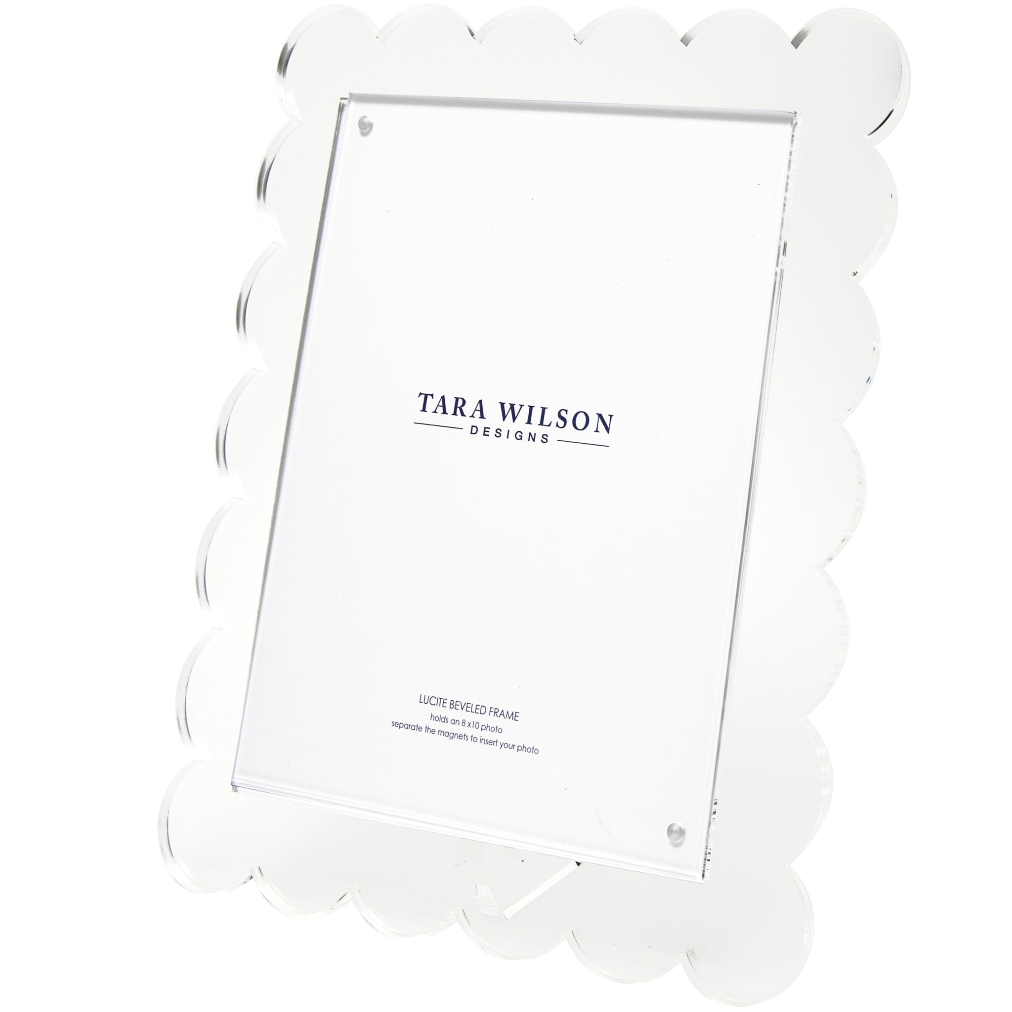 Clear Acrylic 8" x 10" Scallop Frame
