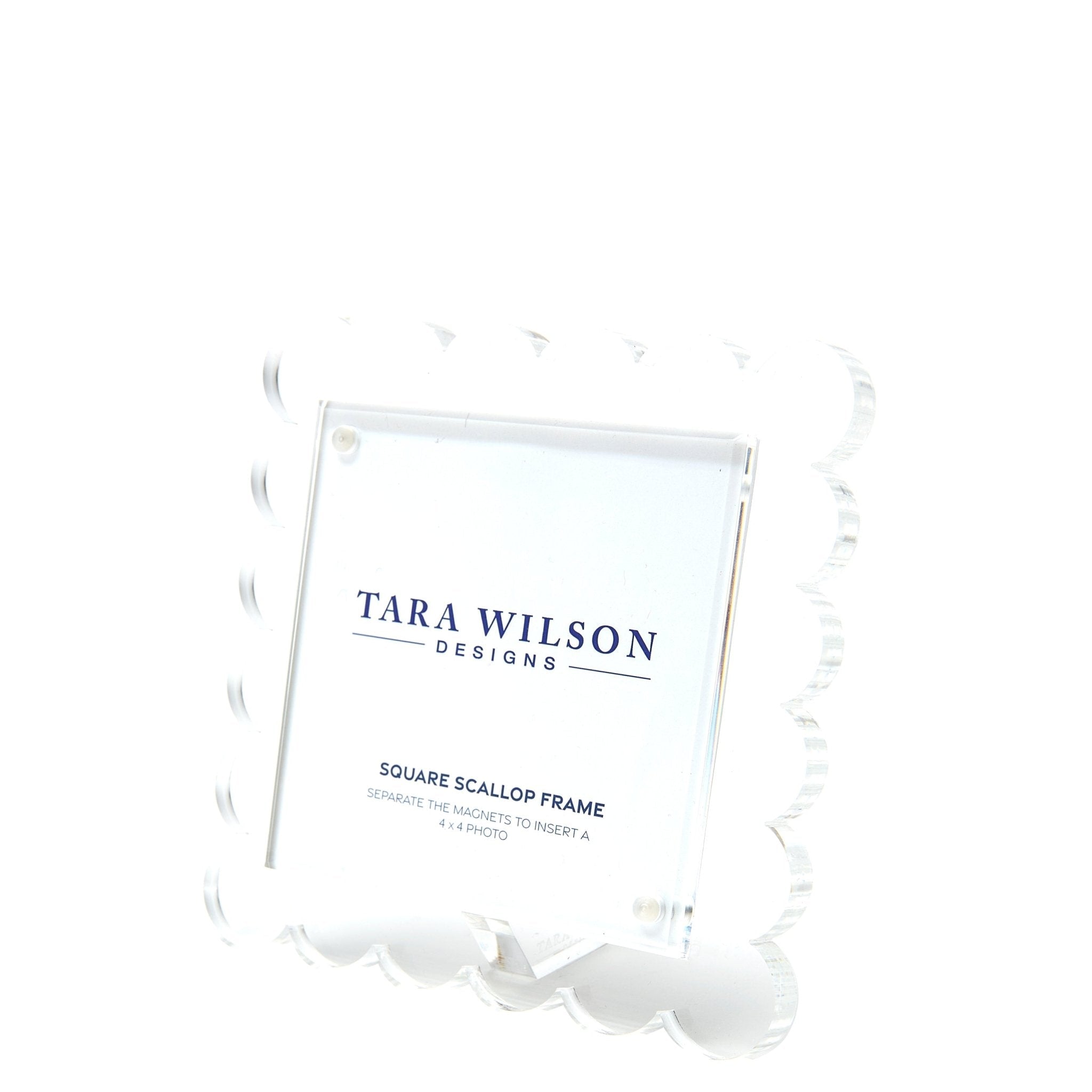 Clear Acrylic Square Scallop Frame