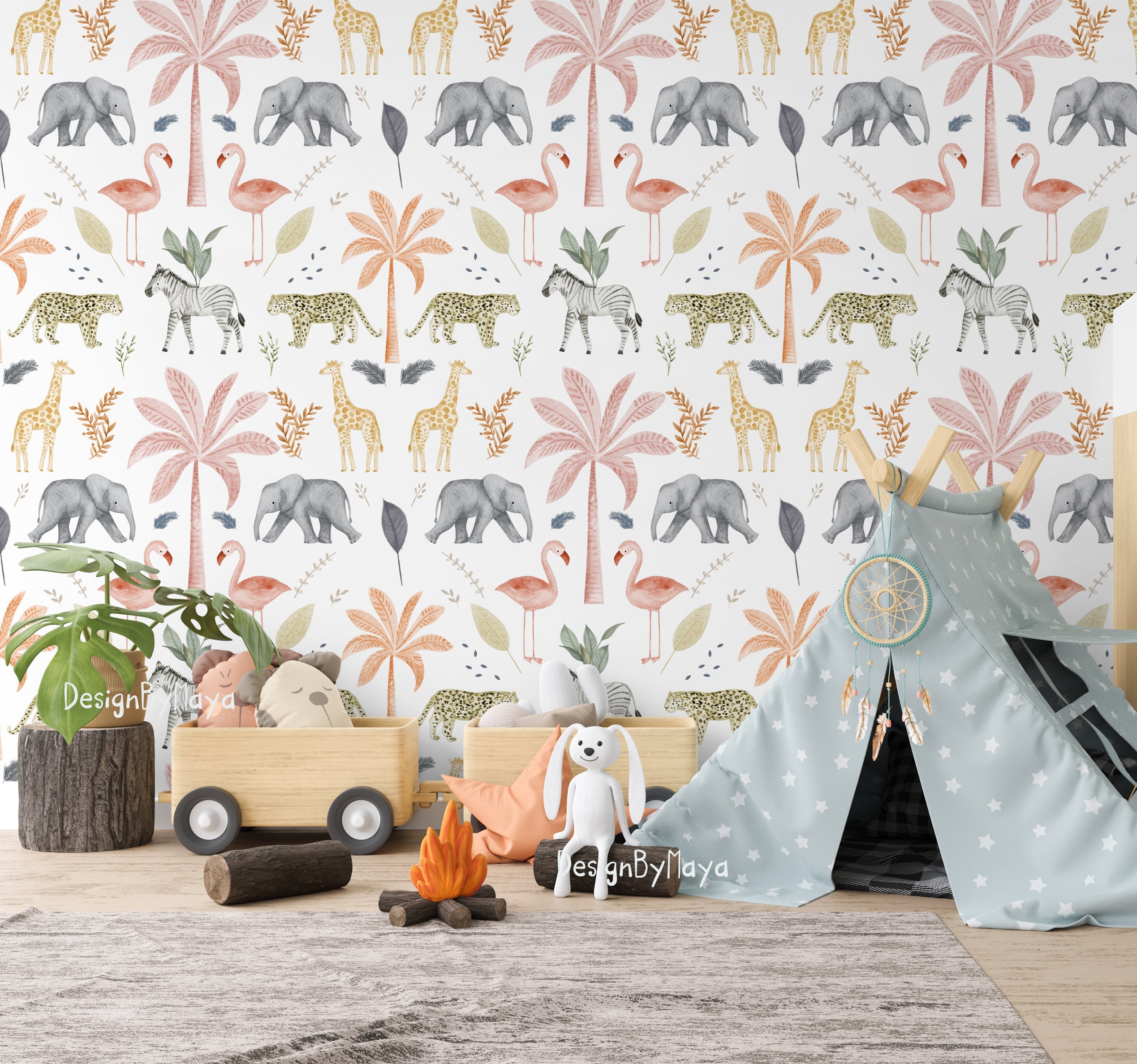 Alphabet Wallpaper - Nursery Wall Decor Wallpapers