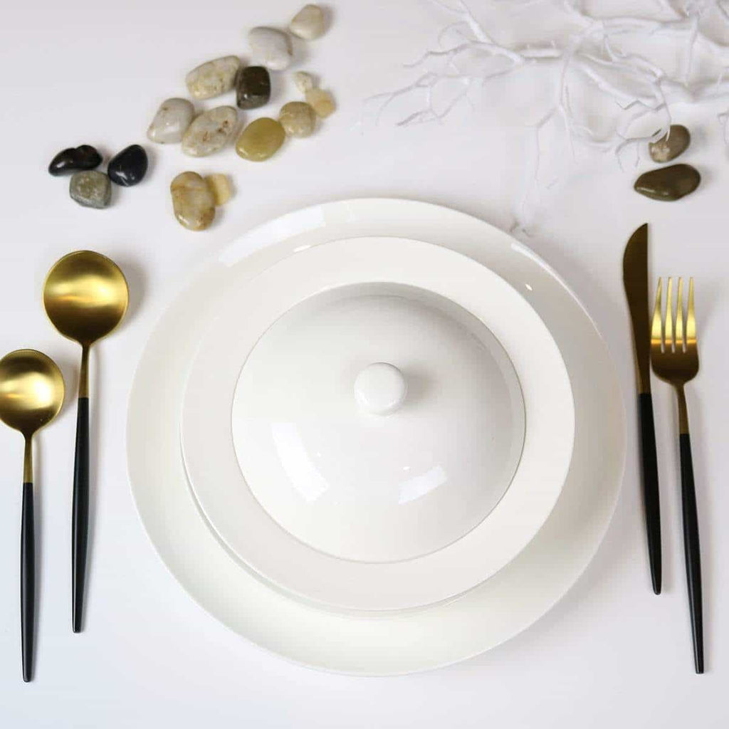 Angelic White Bread and Butter Plates - Set of 4
