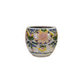 Crackle Glaze Floral Pattern Terracotta Planter | 2 Sizes