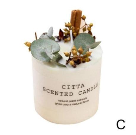 Sculptural Soy Wax Pillar Candle