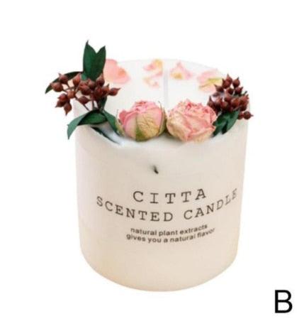 Sculptural Soy Wax Pillar Candle