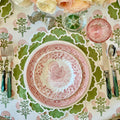CRESSIDA GREEN ROUND FABRIC PLACEMAT (Set Of 4)