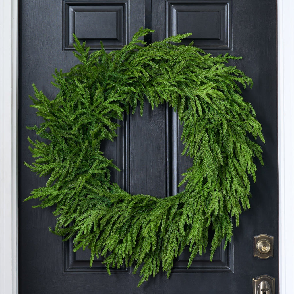 30'' Real Touch Norfolk Pine Christmas Wreath