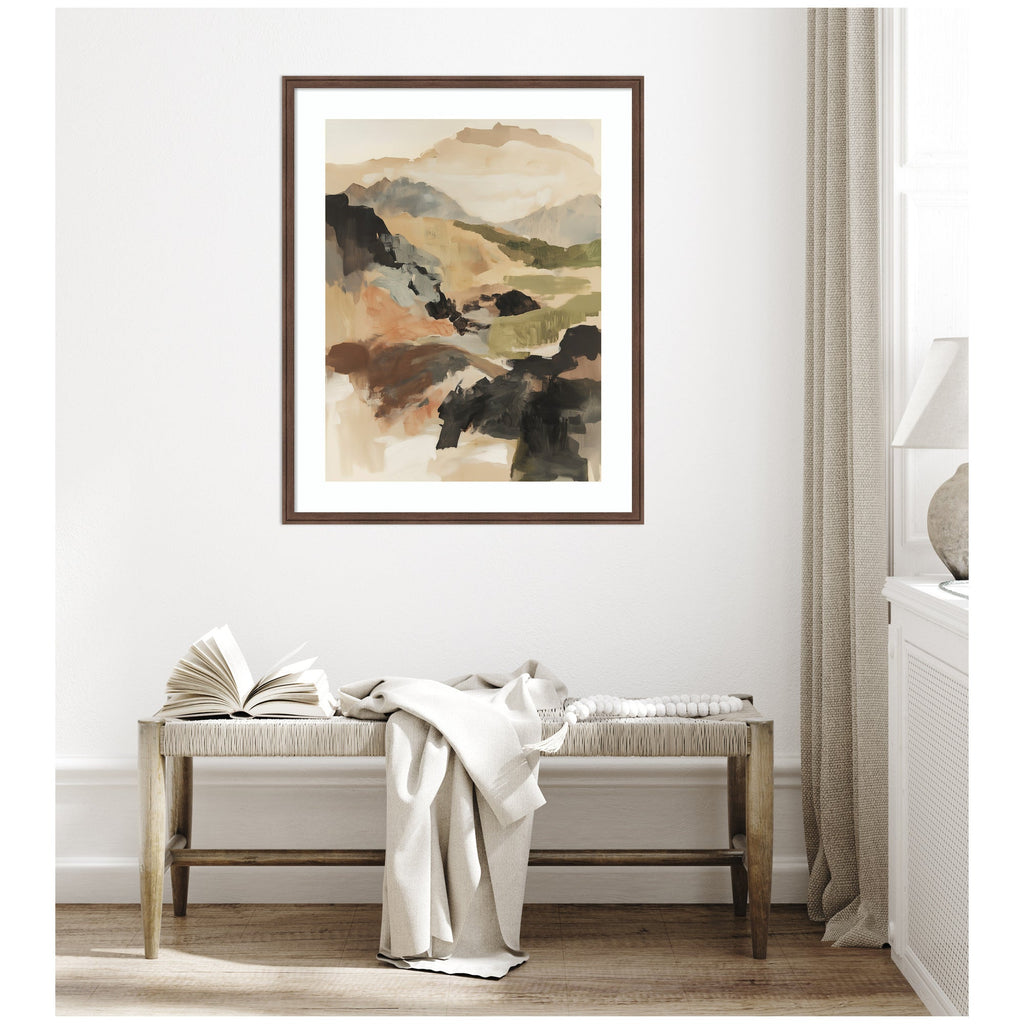 Framed Art Tonal Mountains II by Amy Lighthall