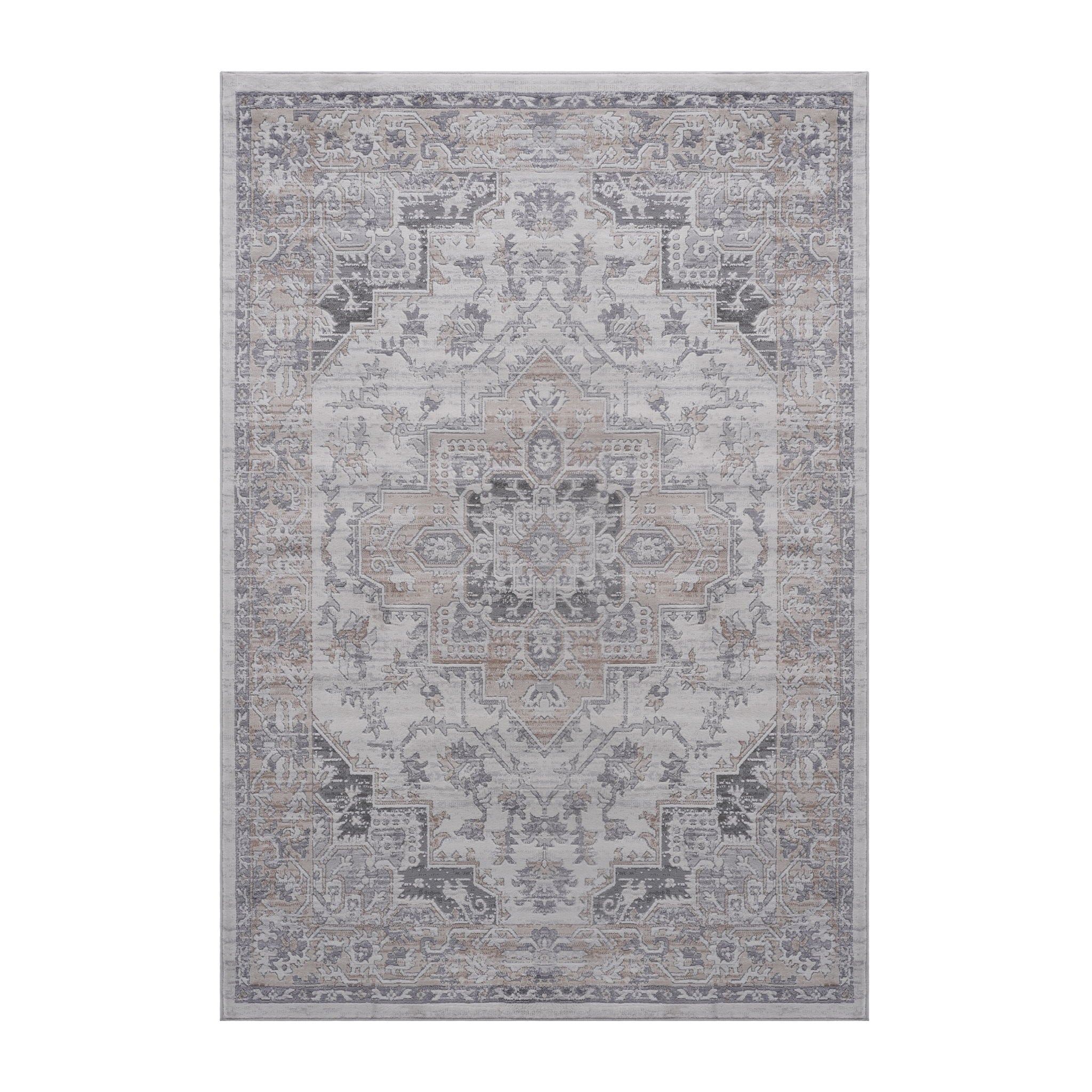 Marfi 8' x 10' Oriental Area Rug - Ivory/Beige