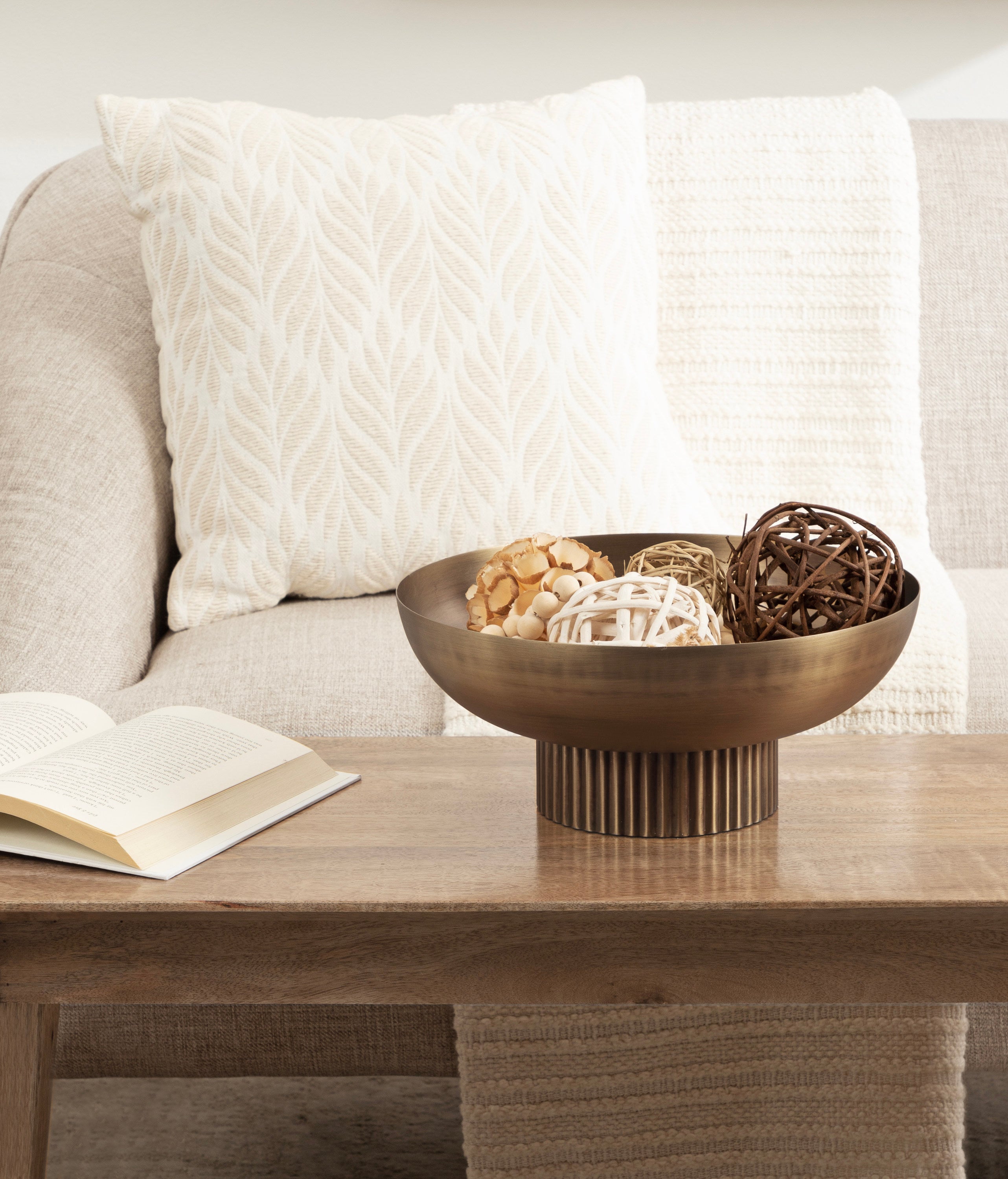 Rooks Ribbed Metal Bowl