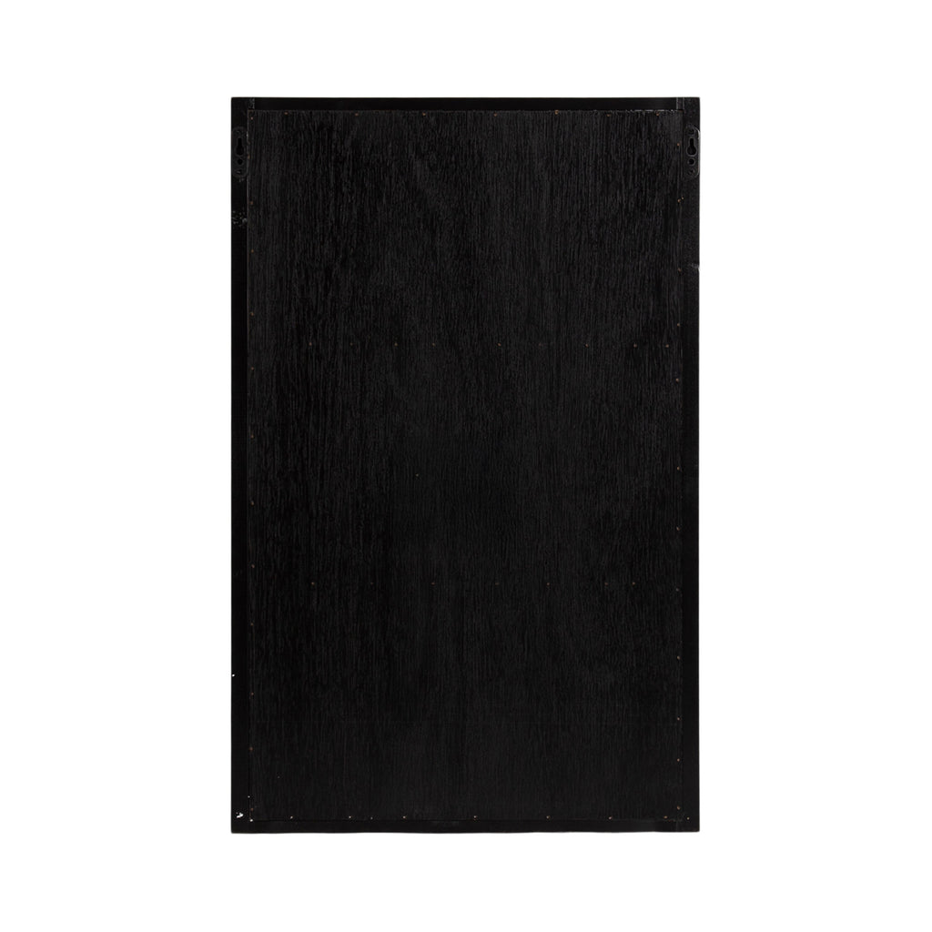 Ori Rattan/Wood Wall Shelf