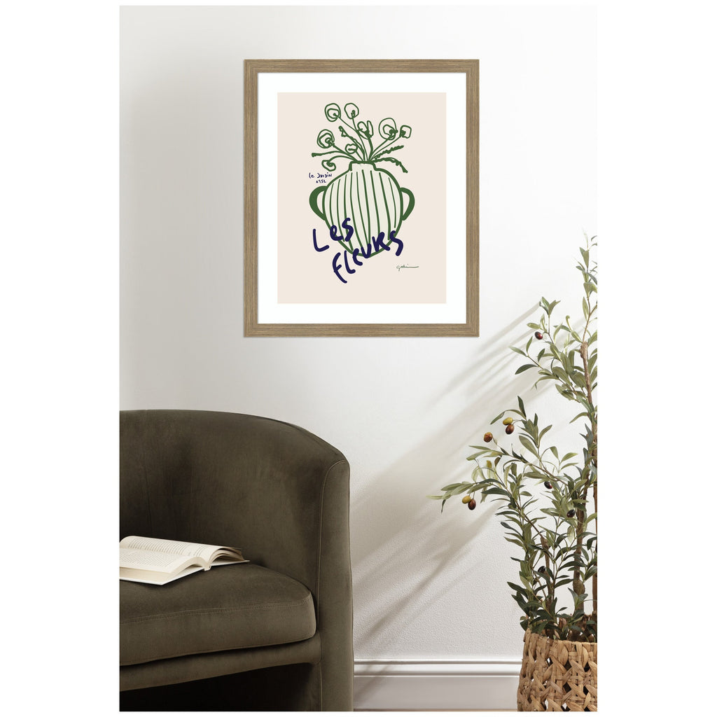 Le Jardin by Gabrielly Guedes Framed Wall Art Print