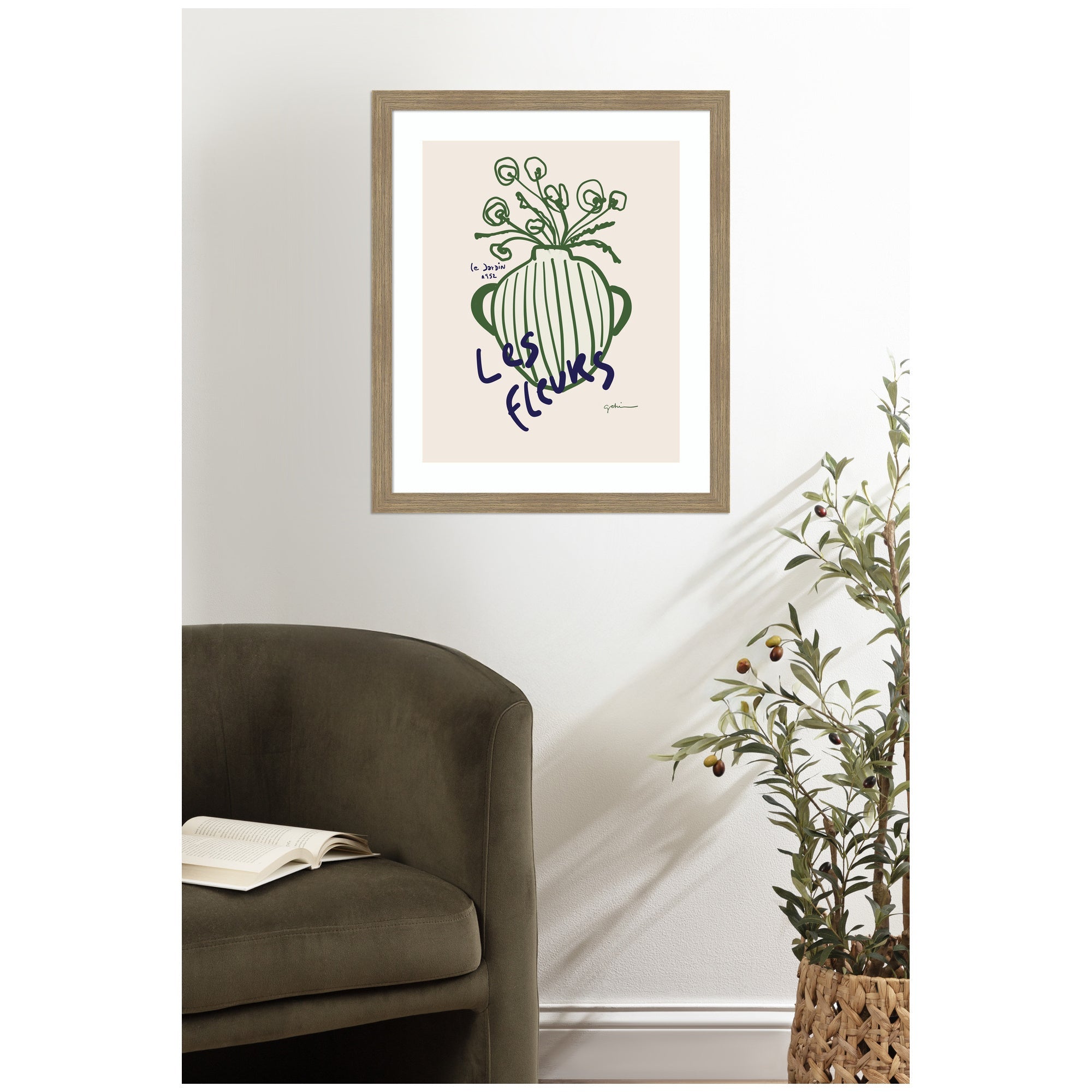 Le Jardin by Gabrielly Guedes Framed Wall Art Print