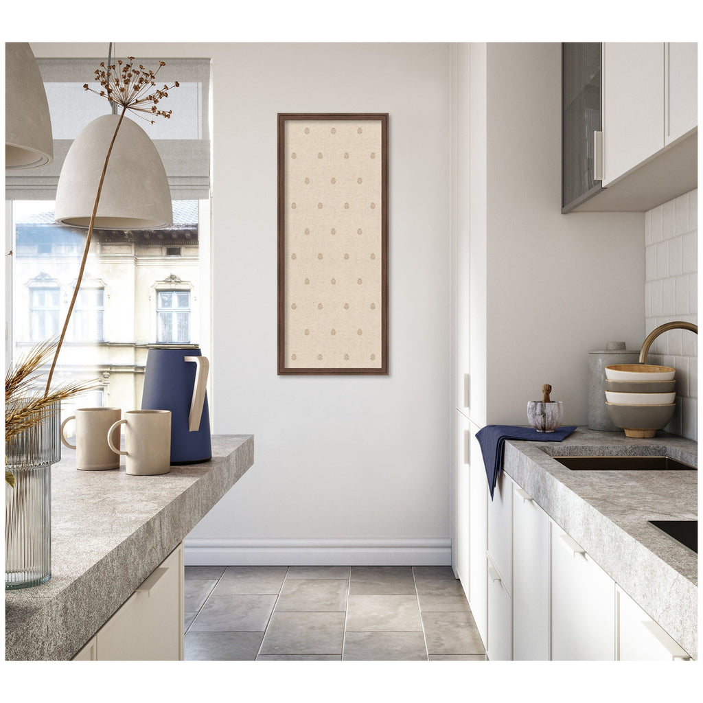 Pinboard Beige Botanical Block Print