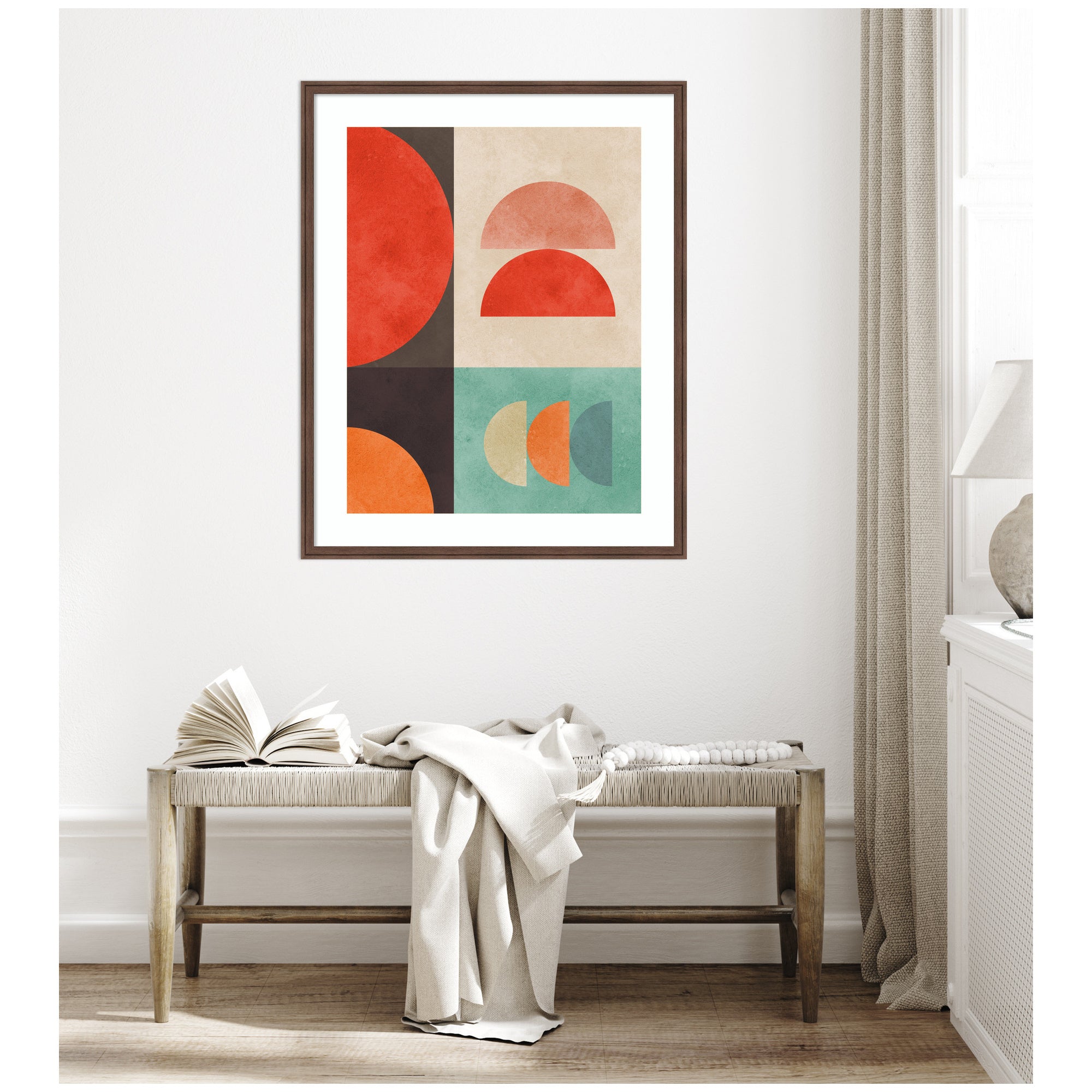 Circles in Harmony No. 11 by Vitor Costa Framed Wall Art Print