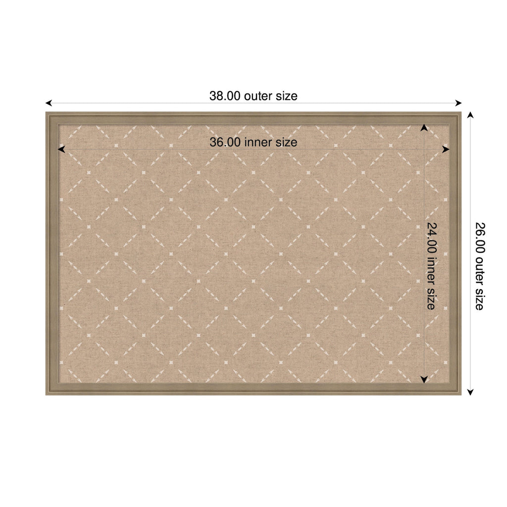 Pinboard Beige Lattice Pattern