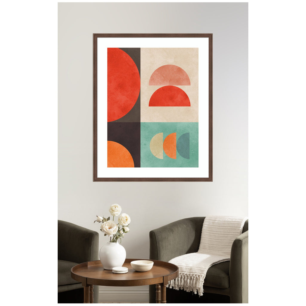 Circles in Harmony No. 11 by Vitor Costa Framed Wall Art Print