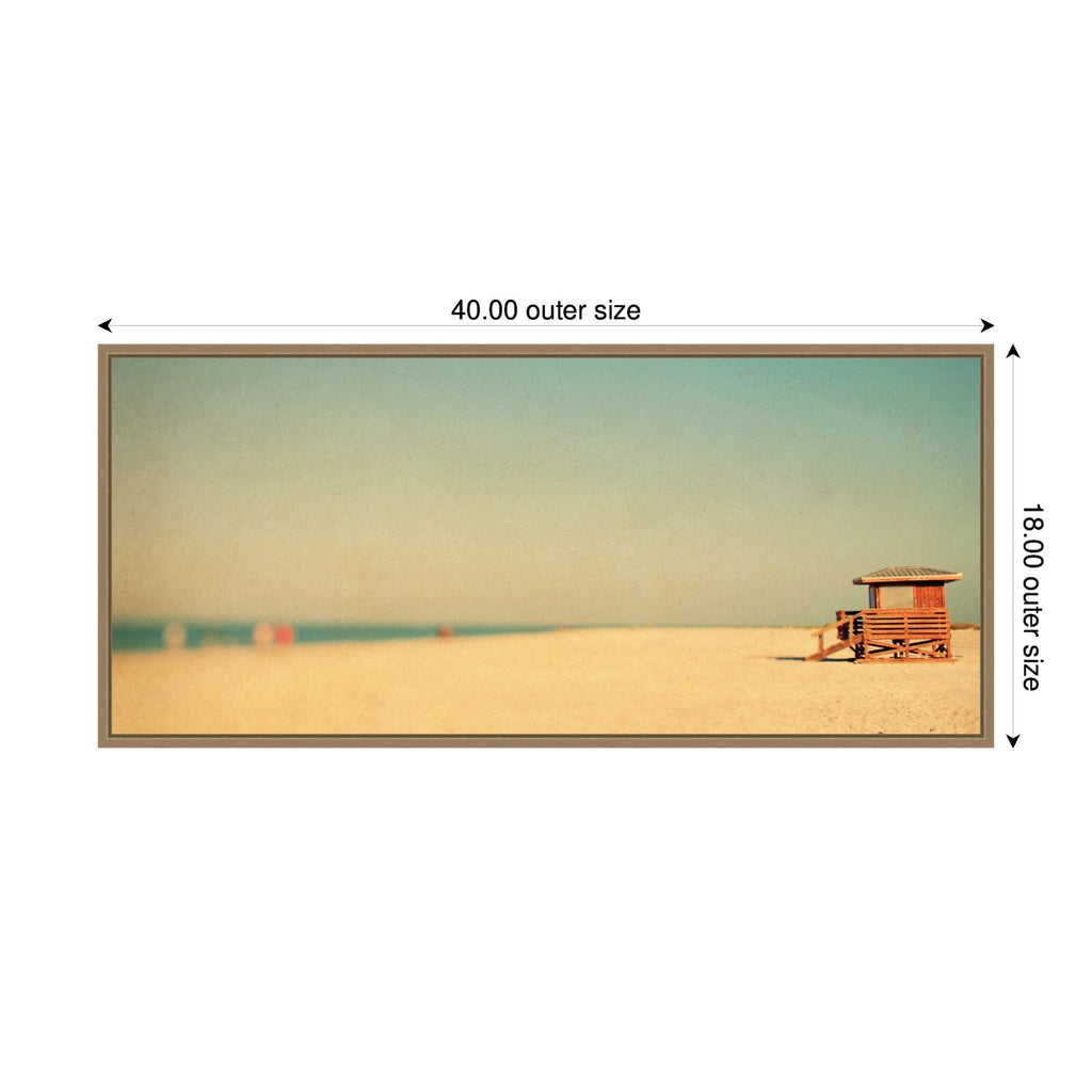 Lido Revisited Panel by Alicia Bock Framed Canvas Wall Art Print