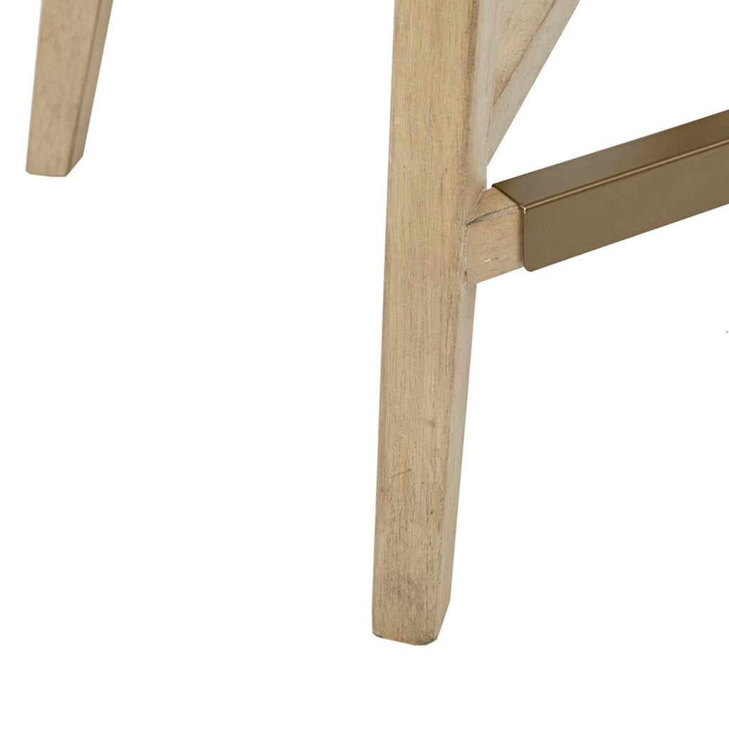 Low-Back Cream Swivel Counter Stool