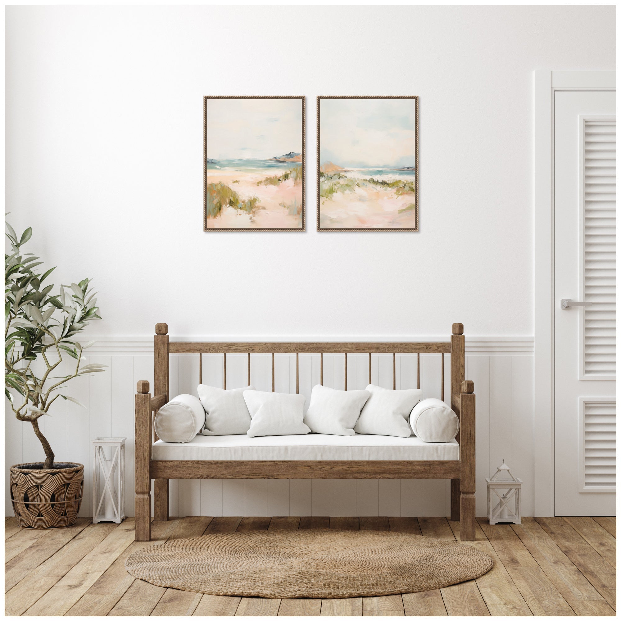 Tranquil Landscape 2 Piece Framed Canvas Wall Art Set by Amy Lighthall