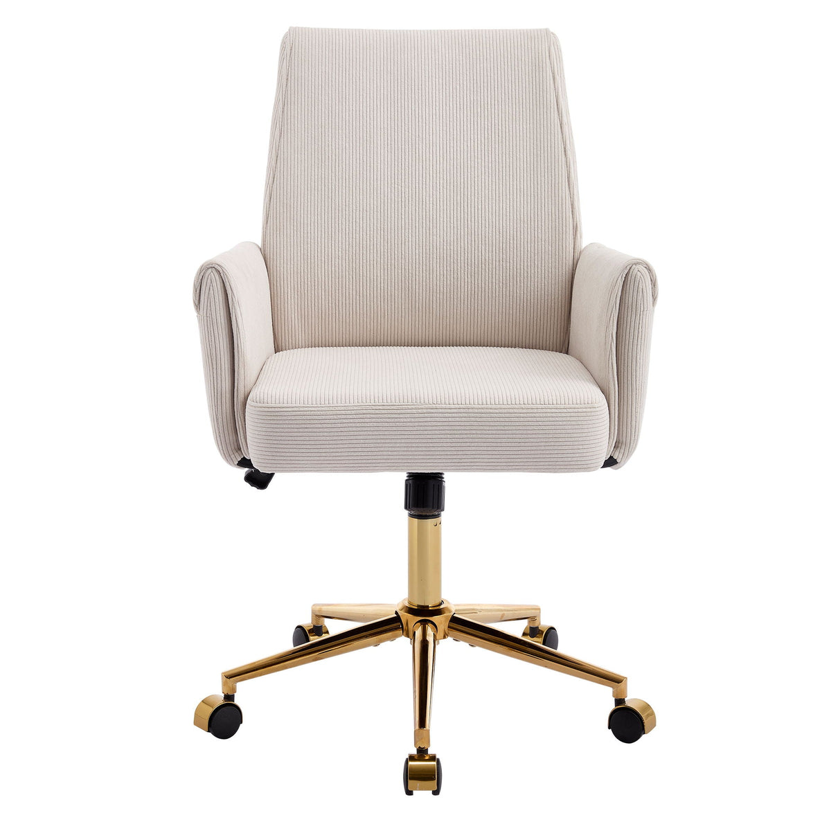 Ergonomic Mid-Back Office Chair — Gold Base