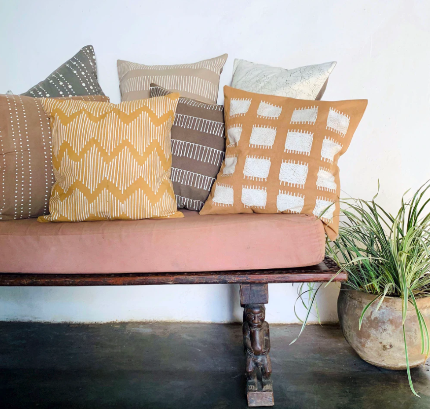 Allover Crackles Off-White Pillow Cover