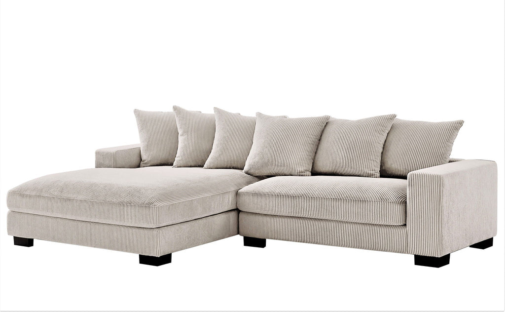 Oversized L-Shaped Sectional Sofa with Chaise