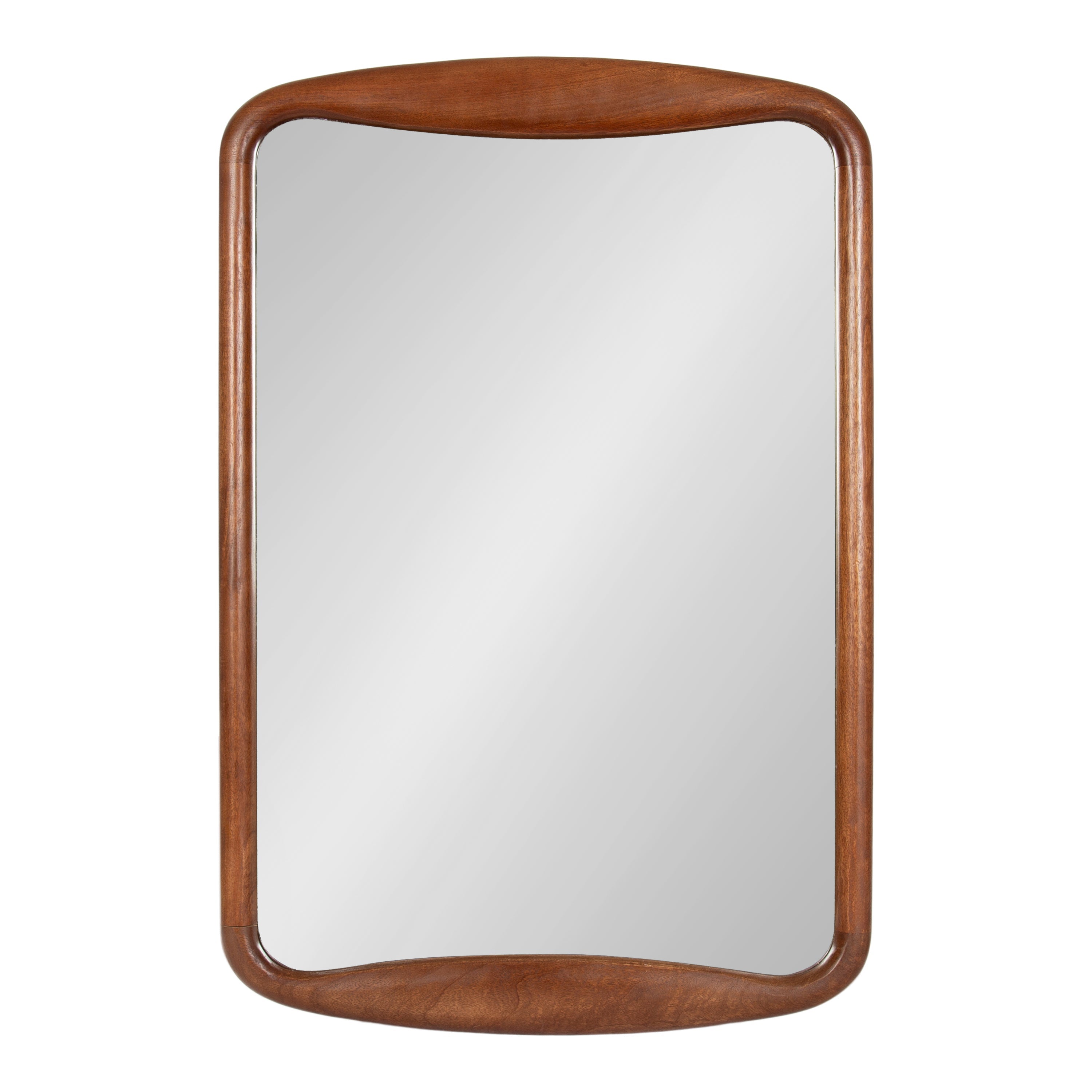 Hera Radius Rectangle Wood Mirror