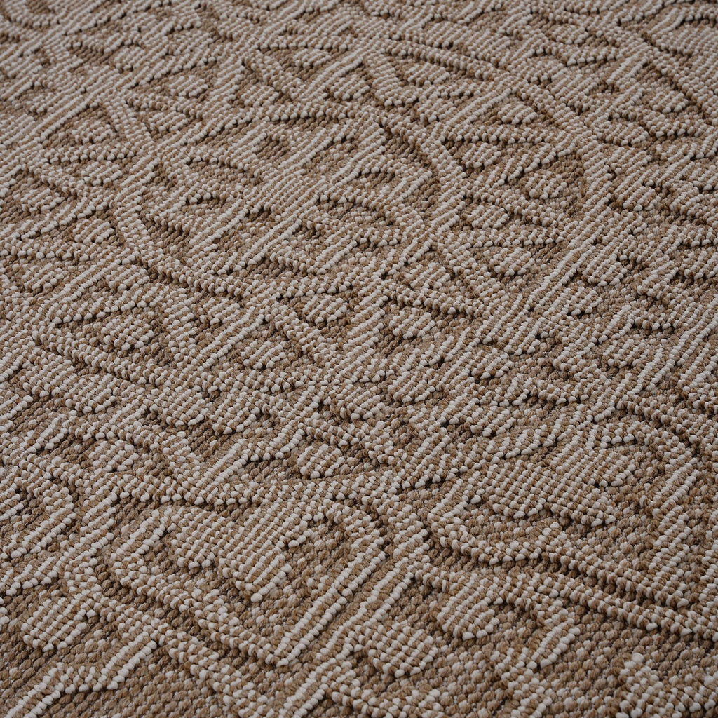 Guros 6' x 9' Medallion Indoor/Outdoor Area Rug - Beige