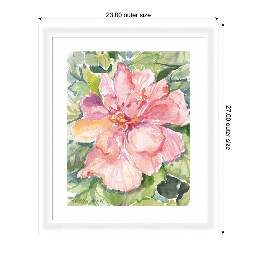 Framed Art Pink Hibiscus In Antigua by Patricia Shaw
