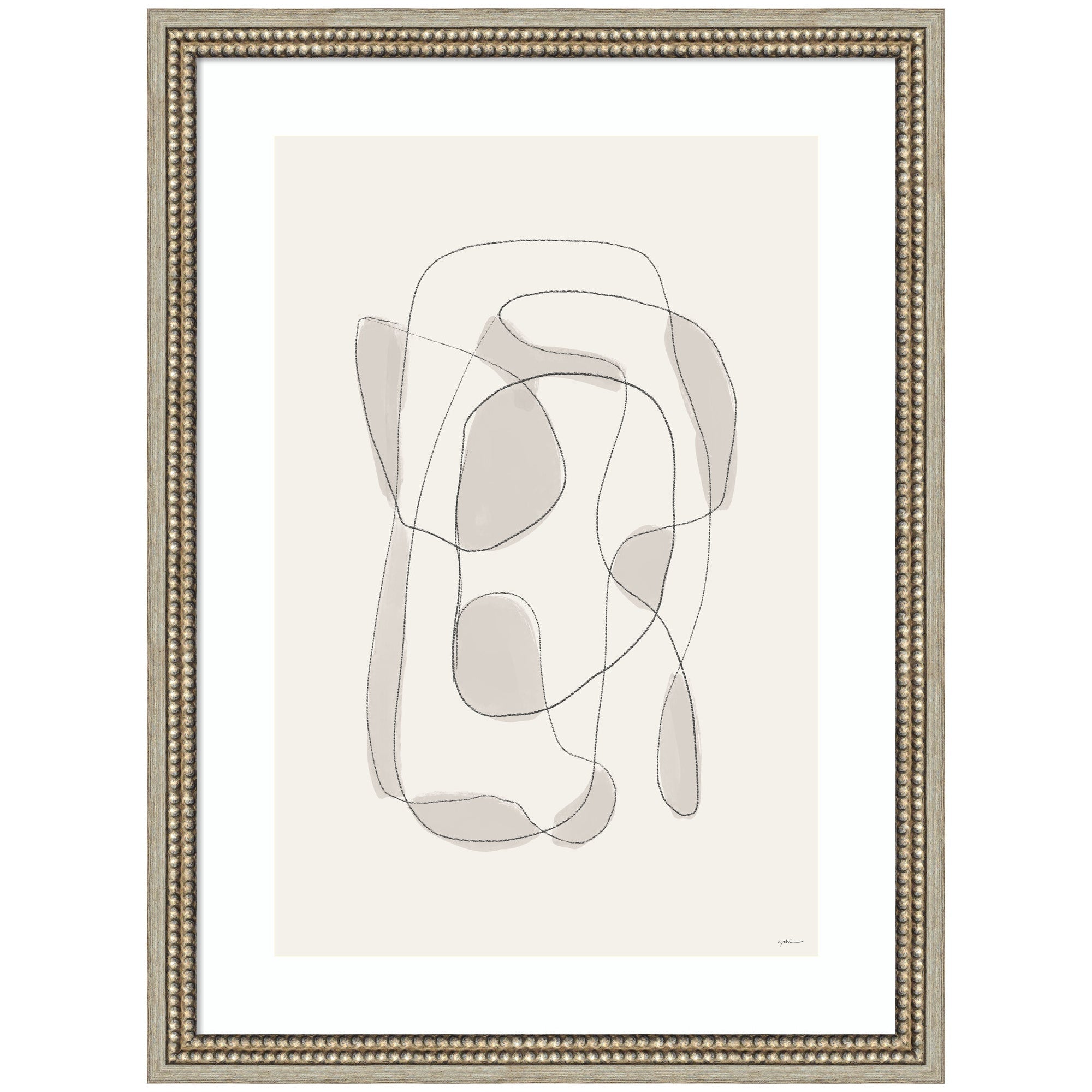 Minimalist Lines by Gabrielly Guedes Framed Wall Art Print