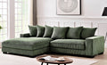 Oversized L-Shaped Sectional Sofa with Chaise