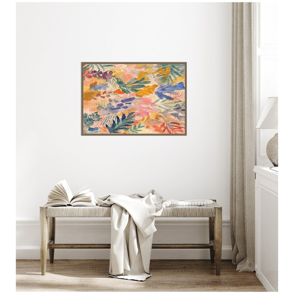 Sylvie Flower Market Framed Canvas by Amy Lighthall