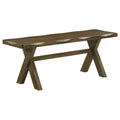 Alston 47-inch Solid Wood Dining Bench Knotty Nutmeg
