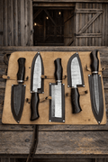 Damascus Kitchen Knives Set – Premium Chef Knives Wenge Wood Handles