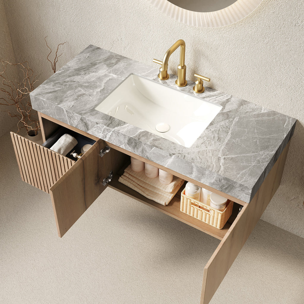 Muri 48-Inch Floating Bathroom Vanity & Sink