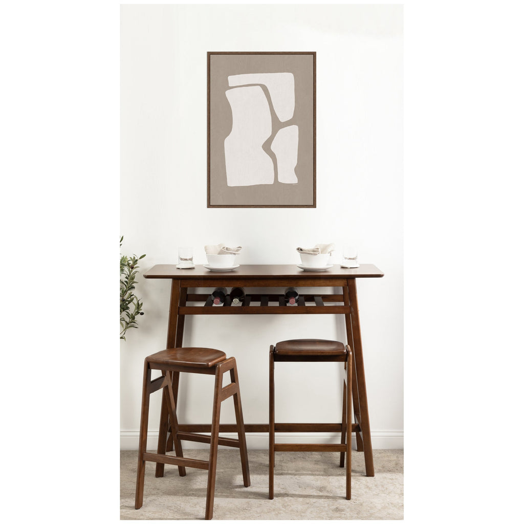 Organic Figures No. 2 by Gabrielly Guedes Framed Canvas Wall Art Print