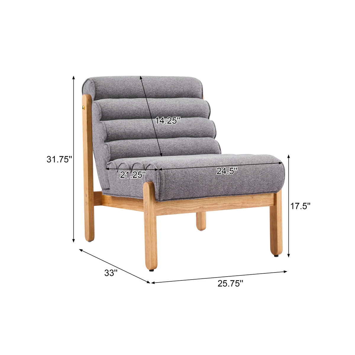 Textured Accent Chair — Two-Tone Options