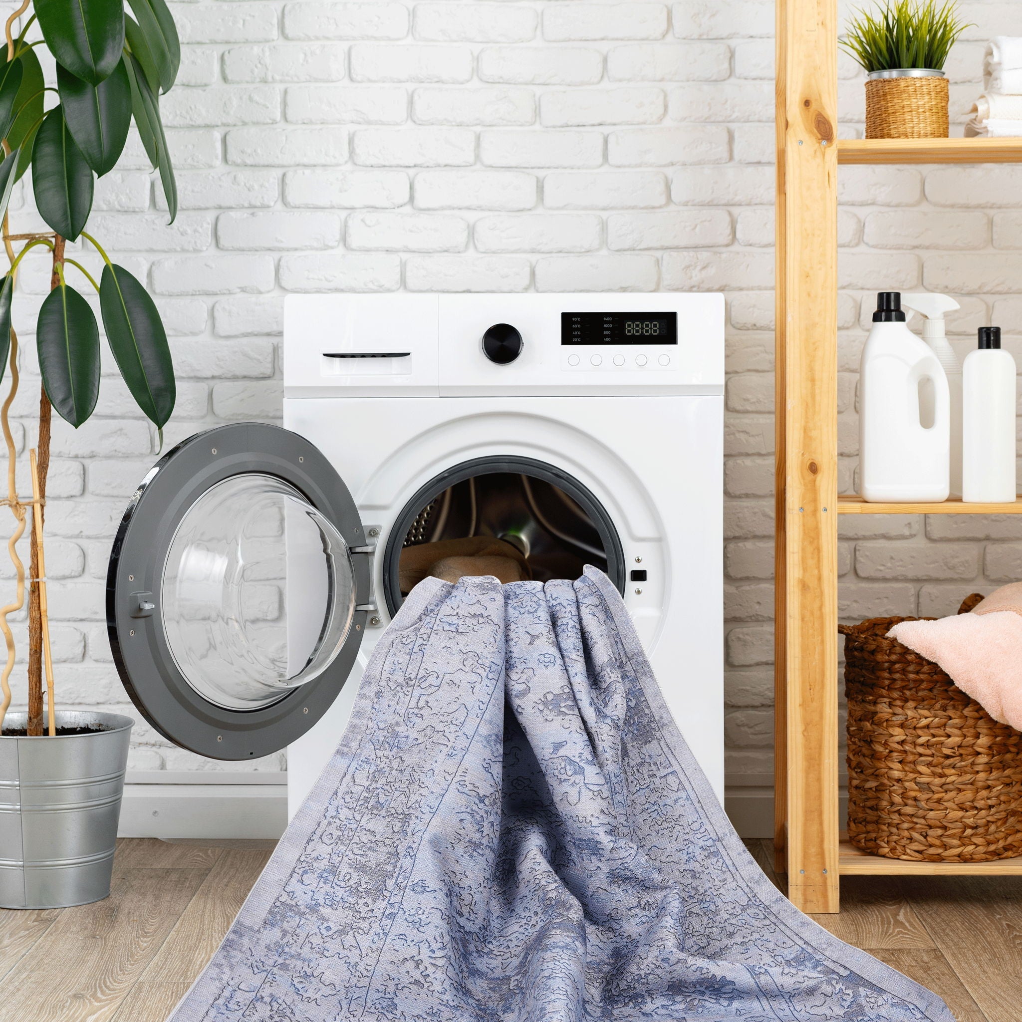 Maval 2' x 3' Washable Area Rug