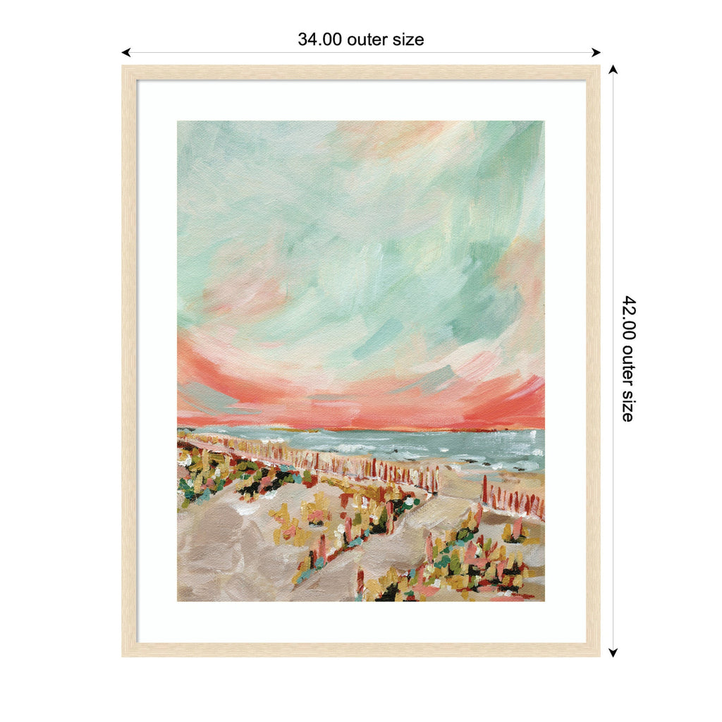 Framed Art Landscape 03 Beach by Annie Quigley