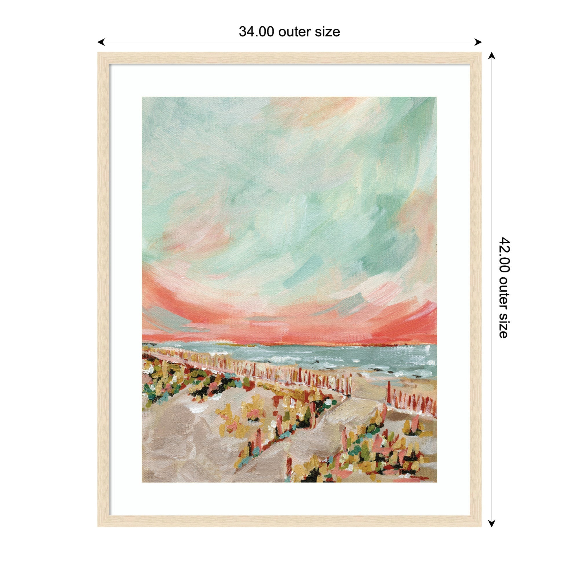 Framed Art Landscape 03 Beach by Annie Quigley