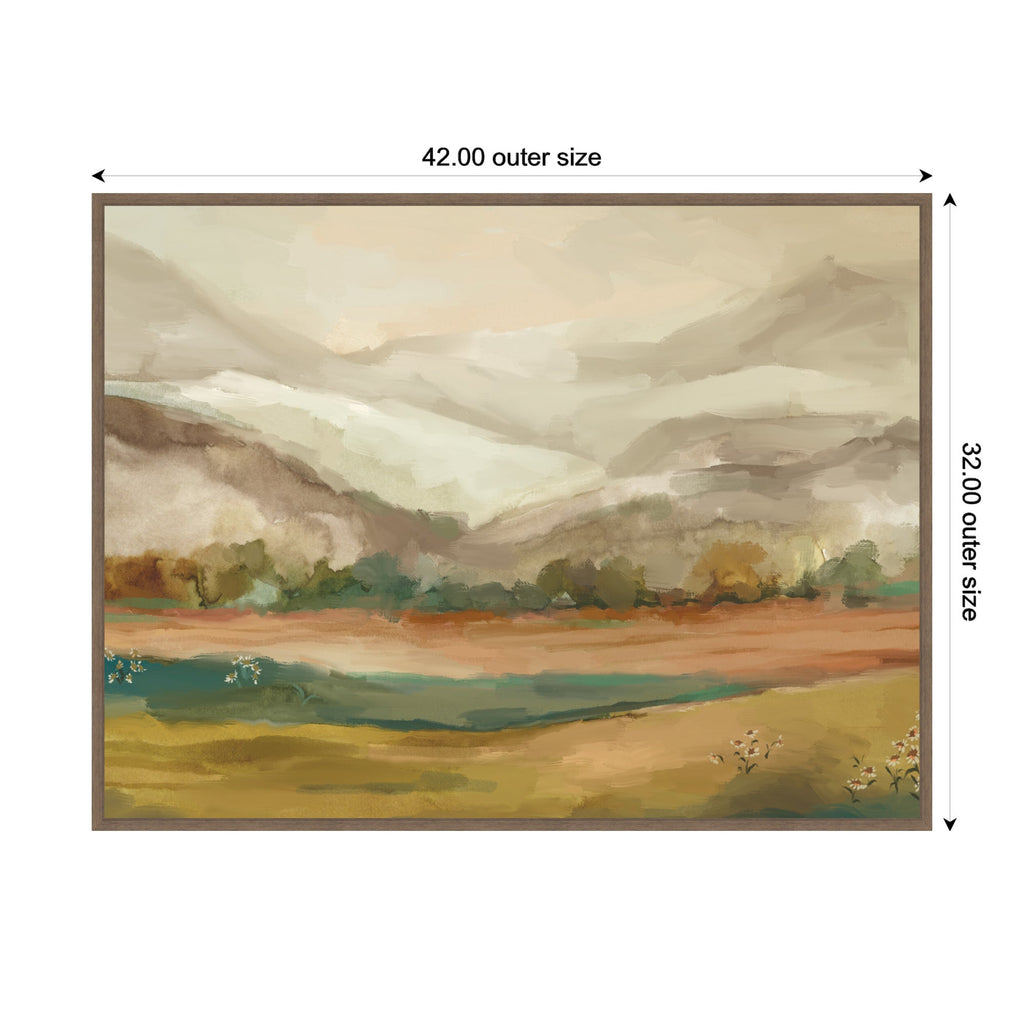 Sylvie Mountainscape Horizontal Framed Canvas by Annie Quigley