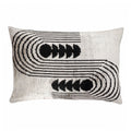 Art Deco Silk Velvet Ikat Throw Pillow Cover, 16 x 24