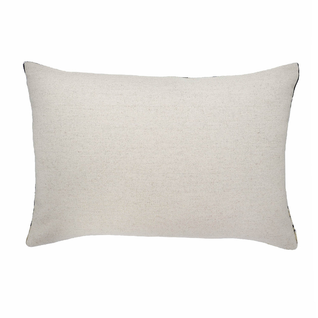 Art Deco Silk Velvet Ikat Throw Pillow Cover, 16 x 24