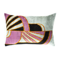 Deco Silk Velvet Ikat Throw Pillow Cover 16 X 24