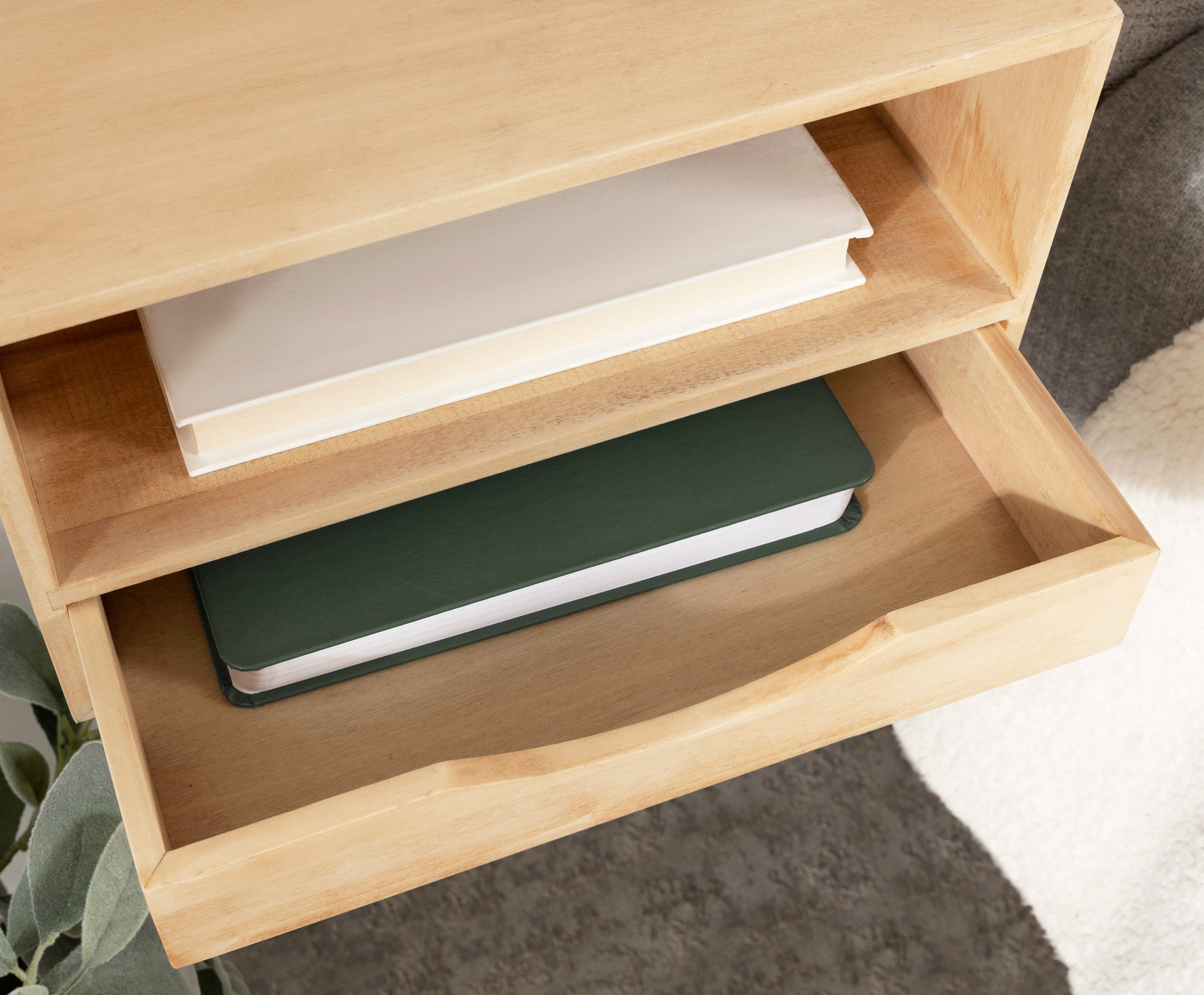 Hutton Floating Wall Shelf with Drawer