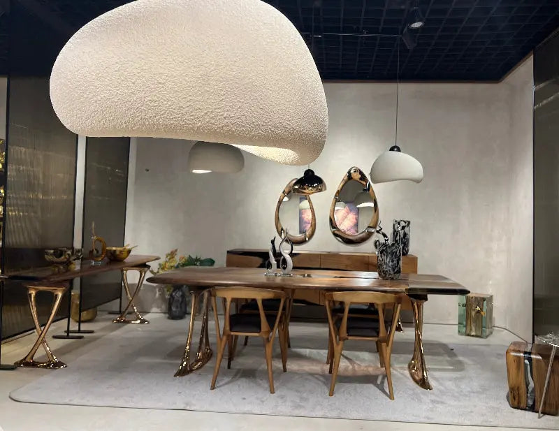 Osso Sculptural Walnut & Epoxy Dining Table